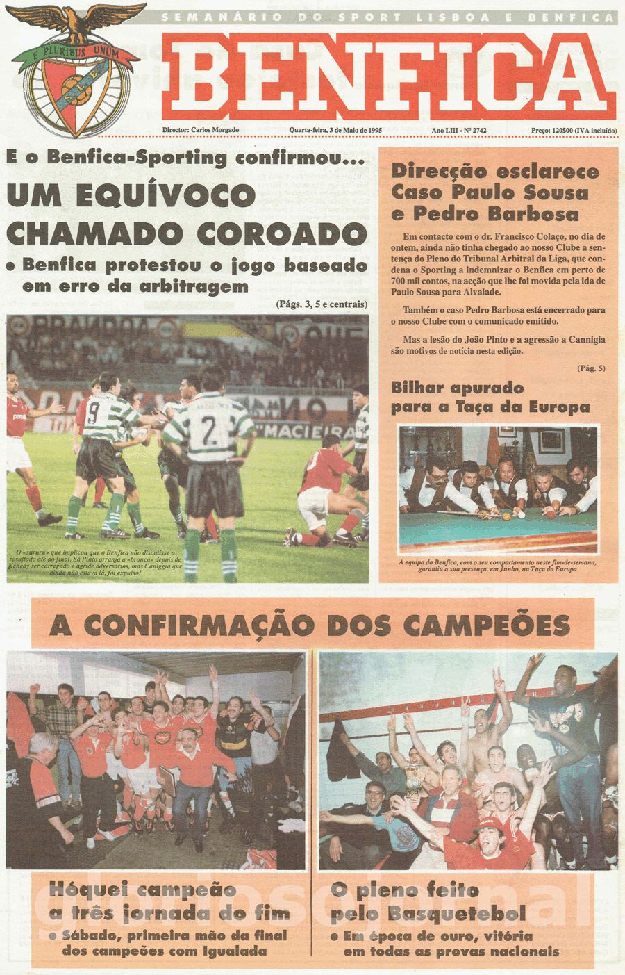 jornal o benfica 2742 1995-05-03